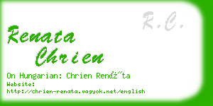 renata chrien business card